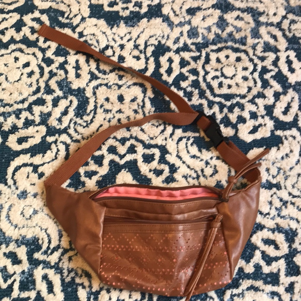 Faux leather fanny pack